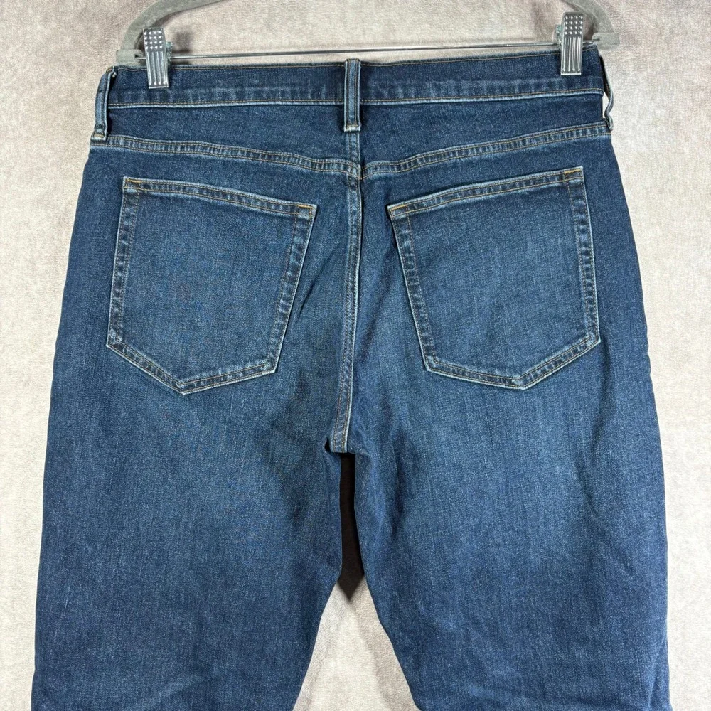 J.Crew‎ Jeans Mens Size 32x32 Blue Denim Flex Straight Dark Wash Stretch Casual